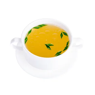 caldo de pollo  lentejas con longaniza maxicarne