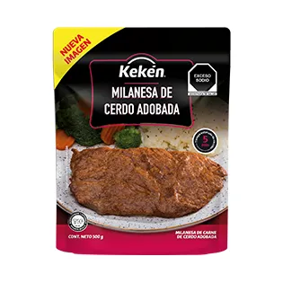 milanesa de cerdo al adobo soufflé de papa con milanesa al adobo maxicarne
