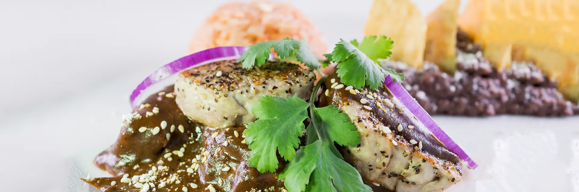 Filete de cerdo con mole poblano… para quienes valoran nuestra comida tradicional